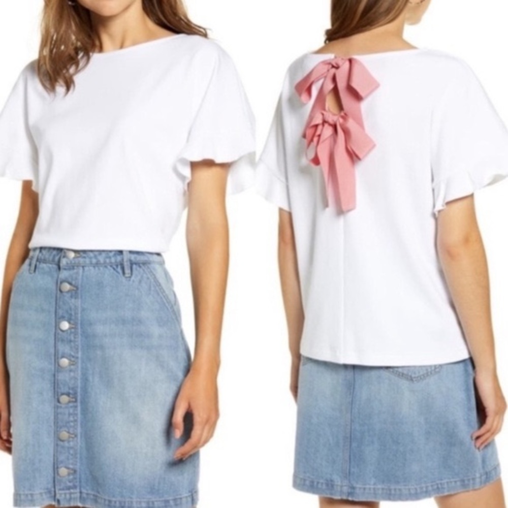Rachel Parcel Nordstrom bow tshirt